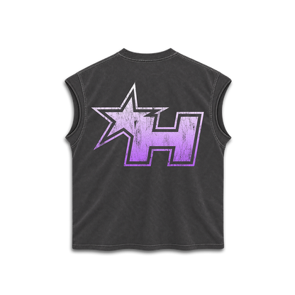 ESSENTIALS - 001 - Premium Oversize Tank Cut-Off (HEAVYWEIGHT - Gun Metal Grey)