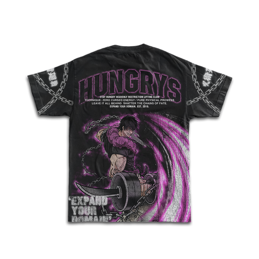 PREVENTA - EXPAND YOUR DOMAIN - RESTRICTED POWER - Premium Oversize Tee (HEAVYWEIGHT - Black)