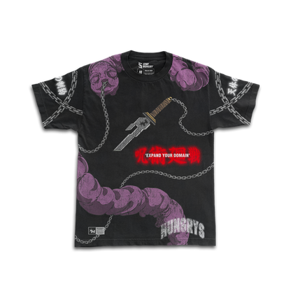 PREVENTA - EXPAND YOUR DOMAIN - RESTRICTED POWER - Premium Oversize Tee (HEAVYWEIGHT - Black)