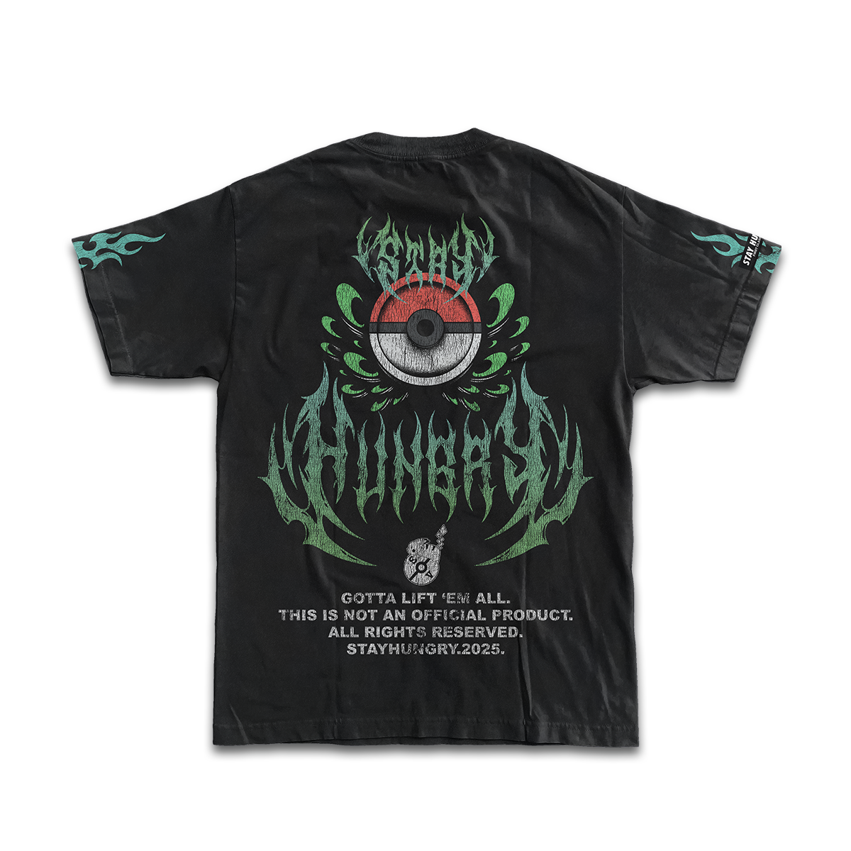 GOTTA LIFT 'EM ALL - GRASS - Premium Oversize Tee (HEAVYWEIGHT - Black)