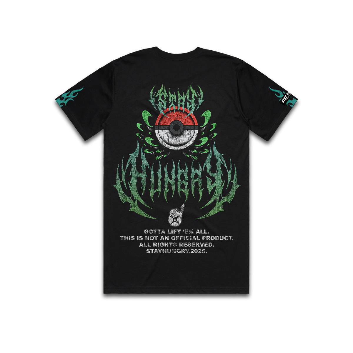 GOTTA LIFT 'EM ALL - GRASS - Premium Regular Tee (Black)