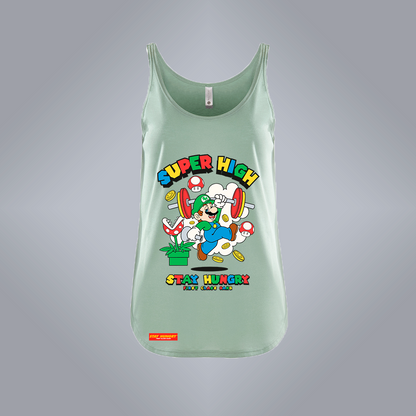 SUPER HIGH - Premium Woman Tank (Light Green)