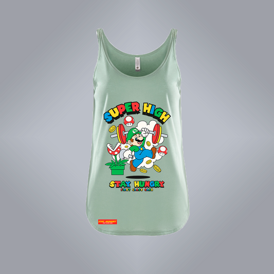 SUPER HIGH - Premium Woman Tank (Light Green)